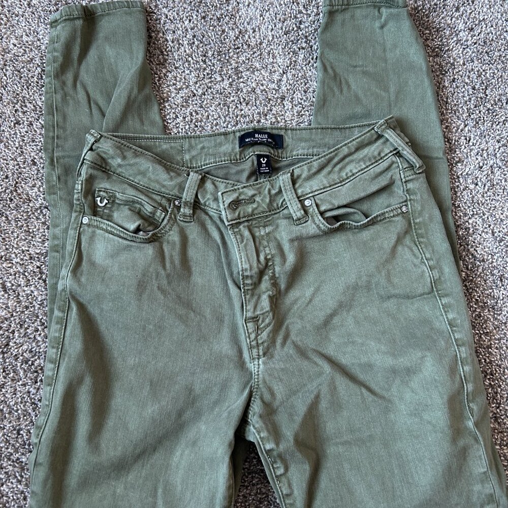 Tru Religion Halle Mid Rise Super Skinny